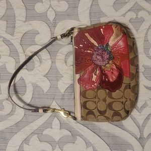 Rare Coach red poppy mini shoulder bag